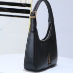 Saint Laurent Calypso Mini Hobo In Plunged Lambskin 791484 Black